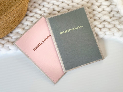 Mutterpasshülle ''ROSEN QUARZ"