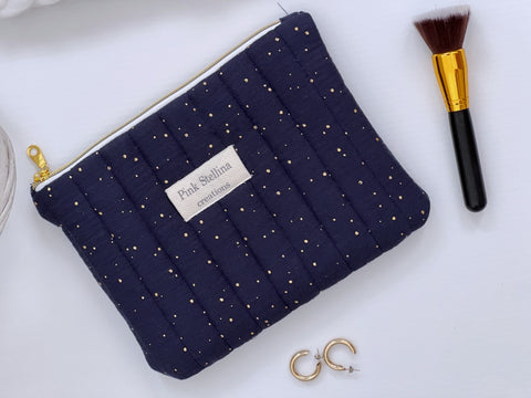 Flat Bag “ blue &gold"