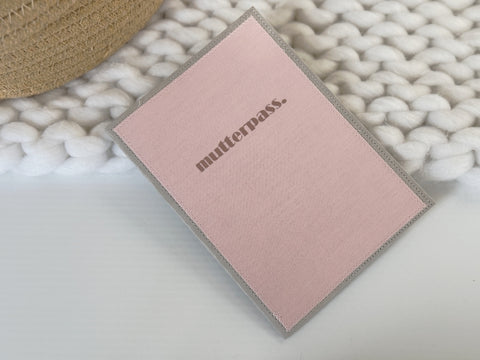 Mutterpasshülle ''ROSEN QUARZ"