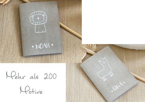 U-Heft  / Untersuchungsheft Hülle"NOAH" personalisiert veganes Leder