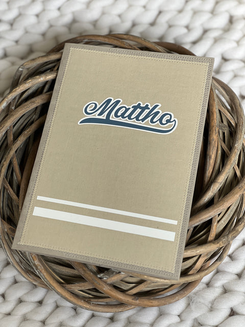 U-Heft  / Untersuchungsheft Hülle "MATTHO" personalisiert veganes Leder
