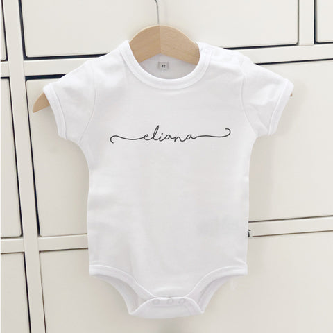 Babybody mit Name Gr. 62 personalisiert