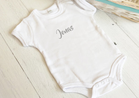 Babybody mit Name Gr. 62 personalisiert