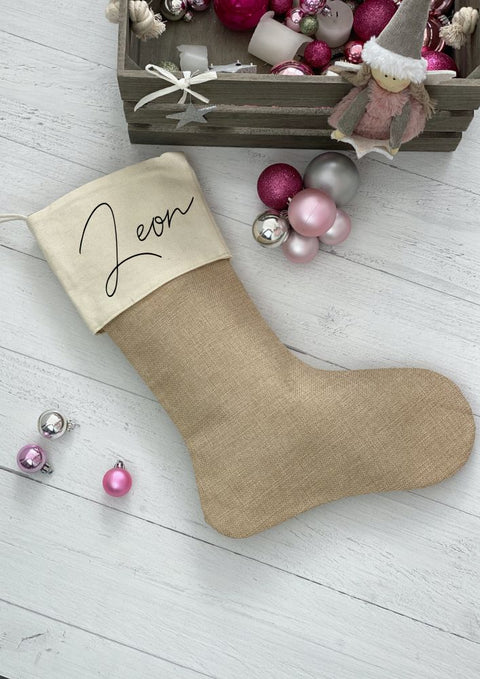 Nikolaus / Weihnachtsstrumpf Basic personalisiert