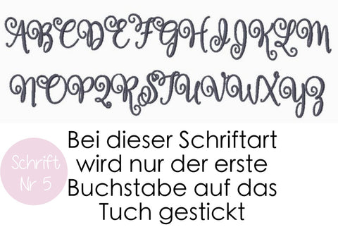 Bio Mulltuch ''ROSA'' personalisiert